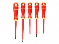 Bahco BAHCOFIT Insulated Scewdriver Set of 5 Slotted / Phillips