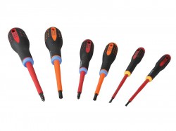 Bahco Mixed Insulated ERGO Screwdriver Set 6 Piece SL/PH/PZ