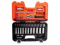 Bahco S330L Socket Set of 53 Metric 1/4in & 3/8in Deep Drive