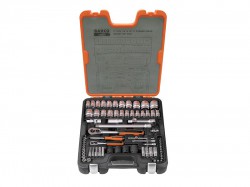 Bahco S800 Socket Set of 77 Metric & AF 1/4 & 1/2in Drive