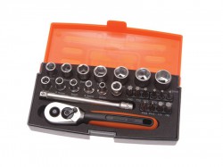 Bahco SL25 Socket Set 25 Piece 1/4in Drive