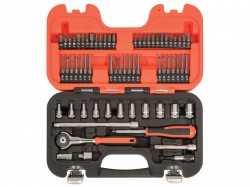 Bahco SW65 Swivel Socket Set of 65 Metric 1/4in Drive