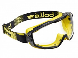 Bolle Safety Yellow Vented Universal Goggles - PLATINUM� Clear