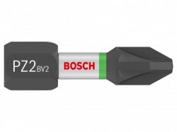Bosch Powertool Accessories PRO Impact Screwdriver Bit PZ2 x 25mm Pack of 25
