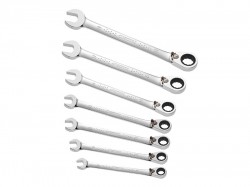 Britool Expert Set of 7 Ratchet Combination Spanners 8-19mm
