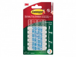 Command Clear Outdoor Decorating Clips (Pack 20)