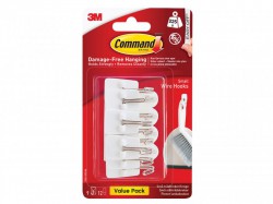 Command White Wire Hooks (Pack 9)