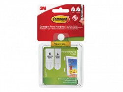 Command Picture Hanging Strips Set, Small & Medium (Pack 12)
