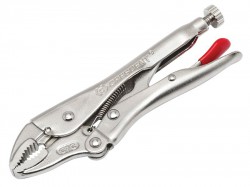 Crescent Curved Jaw Locking Pliers with Wire Cutter 178mm (7in)