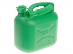 Silverhook Unleaded Petrol Can & Spout Green 5 Litre