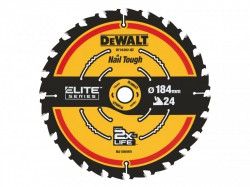 DEWALT Circular Saw Blade 184 x 16mm x 24T Corded Extreme Framing