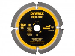 DEWALT Extreme PCD Fibre Cement Saw Blade 160 x 20mm x 4T