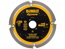 DEWALT Extreme PCD Fibre Cement Saw Blade 190 x 30mm x 4T