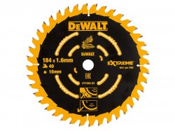 DEWALT Cordless Mitre Saw Blade For DCS365 184 x 16mm x 40T Coarse