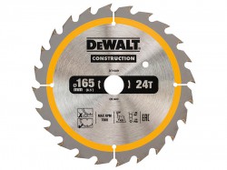 DEWALT Construction Circular Saw Blade 165 x 20mm x 24T