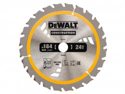 DEWALT Construction Circular Saw Blade 184 x 20mm x 24T