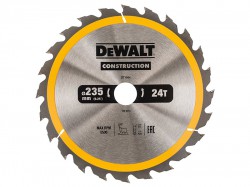 DEWALT Construction Circular Saw Blade 235 x 30mm x 24T