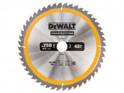 DEWALT Construction Circular Saw Blade 250 x 30mm x 48T