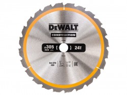 DEWALT Construction Circular Saw Blade 305 x 30mm x 24T