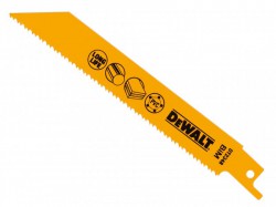 DEWALT Bi Metal Sabre Blade for Plastic & Pipes 152mm Pack of 5