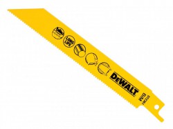 DEWALT Bi Metal Sabre Blade Fast Cut in Metal & Sheet Metal 152mm Pack of 5