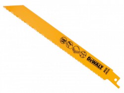 DEWALT Bi Metal Sabre Blade for Plastic & Pipes 203mm Pack of 5