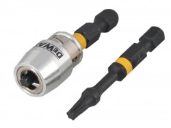 DEWALT Impact Torsion 2 x T20 50mm and Magnetic Screwlock Sleeve