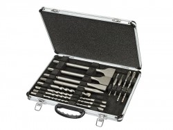 DEWALT DT9670 SDS Plus Drill & Chisel Set in Aluminium Case, 15 Piece