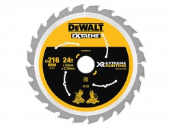 DEWALT FlexVolt XR Circular Saw Blade 216mm x 30mm 24T