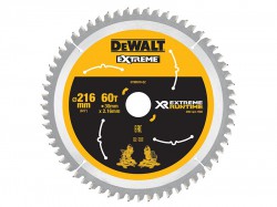 DEWALT FlexVolt XR Circular Saw Blade 216mm x 30mm 60T