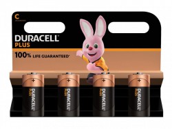 Duracell C Cell Plus Power +100% Batteries (Pack 4)