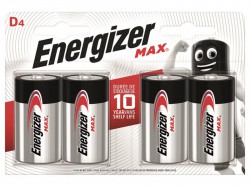 Energizer� Max Alkaline Battery D x 4 S15276