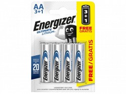 Energizer� Ultimate Lithium AA x 3 +1 FOC S5715
