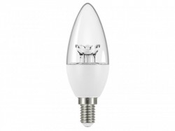 Energizer LED SES (E14) Clear Candle Dimmable Bulb, Warm White 470 lm 5.9W