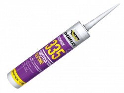 Everbuild Sika Everflex 335 Construction Silicone Transparent 295ml