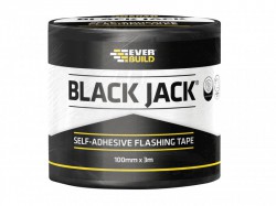 Everbuild Black Jack Flashing Tape, DIY 150mm x 3m