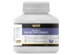 Everbuild P16 Plumbers PVC Pipe Cement 250ml