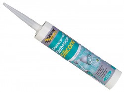 Everbuild Showerproof Bathroom Silicone White 300ml