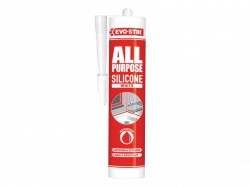 Evo-Stik 112902 All Purpose Flex Silicone Sealant White C20