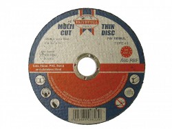 Faithfull Multi-Cut Thin Cut Off Wheel 100mm x 1.0 x 16 Pack of 10