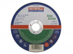 Faithfull Cut Off Disc for Stone 100 x 3.2 x 16mm