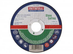 Faithfull Cut Off Disc for Stone 115 x 3.2 x 22mm