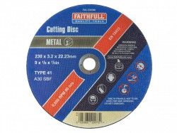 Faithfull Cut Off Disc for Metal 230 x 3.2 x 22mm