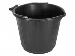 Faithfull 3 Gallon 14 Litre Bucket - Black