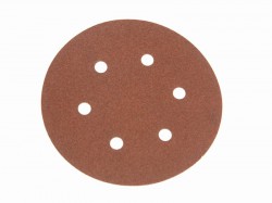 Faithfull Hook & Loop Sanding Disc DID2 Holed 150mm x 120g (Pack of 25)