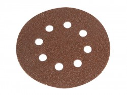 Faithfull Hook & Loop Sanding Disc 125mm DID3 (5) Medium Fine