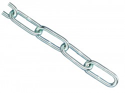 Faithfull Zinc Plated Chain 3.0mm x 2.5m - Max Load 80kg