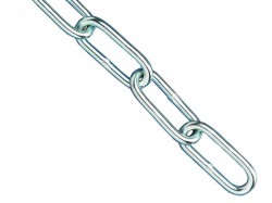Faithfull Zinc Plated Chain 5.0mm x 2.5m - Max Load 160kg