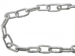 Faithfull Galvanised Chain Link 8 x 42mm 10m Reel - Max Load 450kg