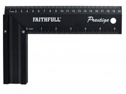 Faithfull Prestige Try Square Black Aluminium 200mm (8in)
